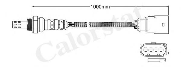 LS140664 Vernet sonda lambda, sensor esquerdo de oxigênio depois de catalisador