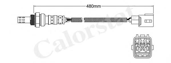 LS140678 Vernet sonda lambda, sensor de oxigênio depois de catalisador