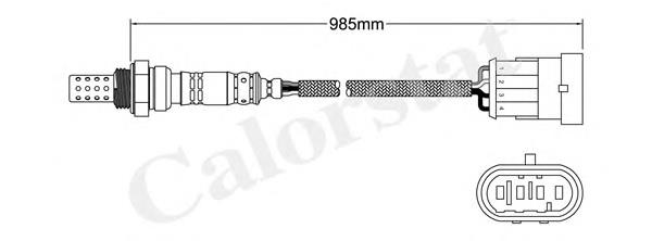 LS140083 Vernet sonda lambda, sensor de oxigênio