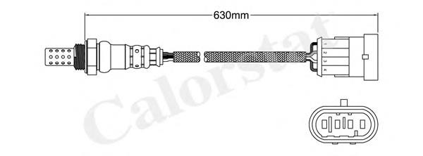 LS140097 Vernet sonda lambda, sensor de oxigênio até o catalisador