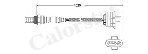 LS140076 Vernet sonda lambda, sensor de oxigênio