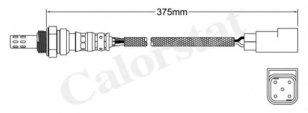 LS140025 Vernet sonda lambda, sensor de oxigênio até o catalisador