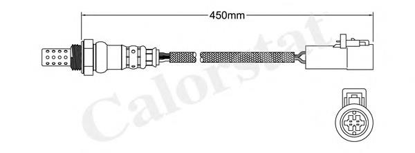 LS140030 Vernet sonda lambda, sensor de oxigênio até o catalisador