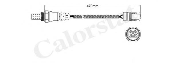 LS140061 Vernet sonda lambda, sensor de oxigênio