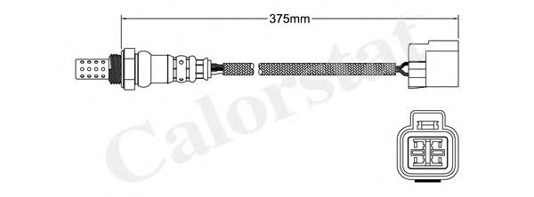 LS140229 Vernet sonda lambda, sensor de oxigênio depois de catalisador