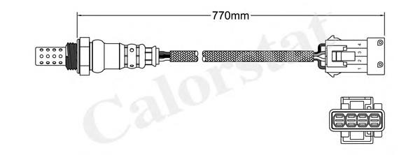 Sonda lambda, sensor de oxigênio LS140207 Vernet