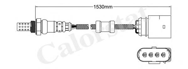 LS140162 Vernet sonda lambda, sensor esquerdo de oxigênio depois de catalisador