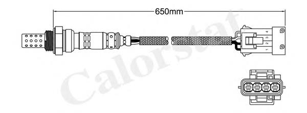 LS140194 Vernet sonda lambda, sensor de oxigênio depois de catalisador