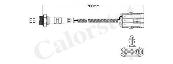 LS130130 Vernet sonda lambda, sensor de oxigênio