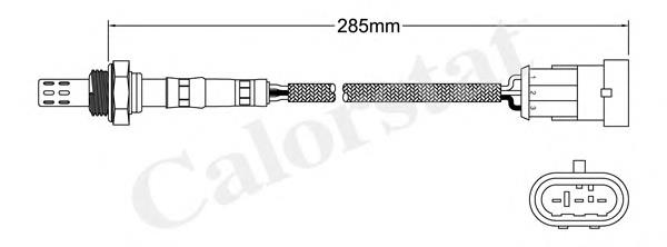 LS130120 Vernet sonda lambda, sensor de oxigênio