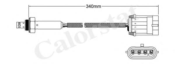 LS140005 Vernet sonda lambda, sensor de oxigênio