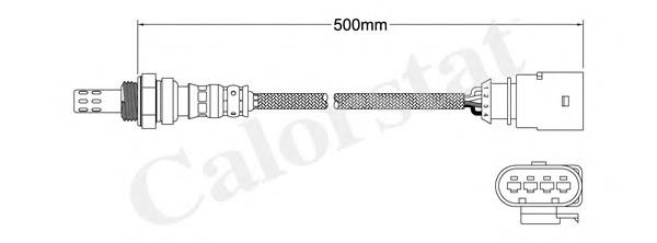 LS140021 Vernet sonda lambda, sensor de oxigênio depois de catalisador