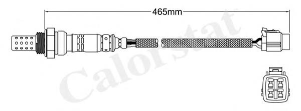 LS140425 Vernet sonda lambda, sensor de oxigênio depois de catalisador