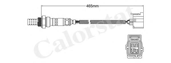 Sonda lambda, sensor de oxigênio até o catalisador ES1100312B1 Delphi