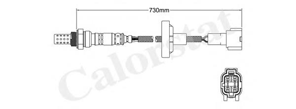 Sonda lambda, sensor de oxigênio OZA591UB1 NGK