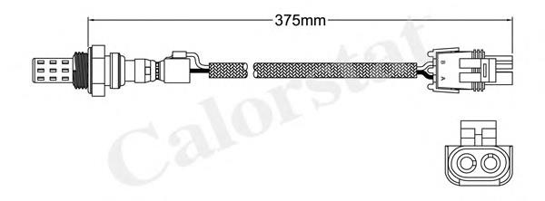 LS120125 Vernet sonda lambda, sensor de oxigênio