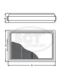 ST6003 SCT filtro de combustível