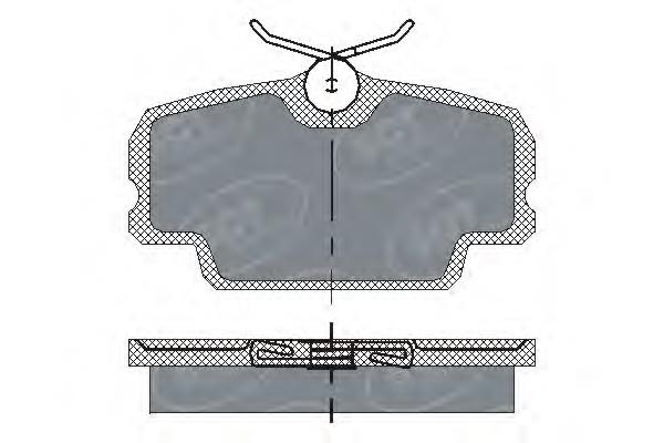 Передние тормозные колодки SP141 SCT