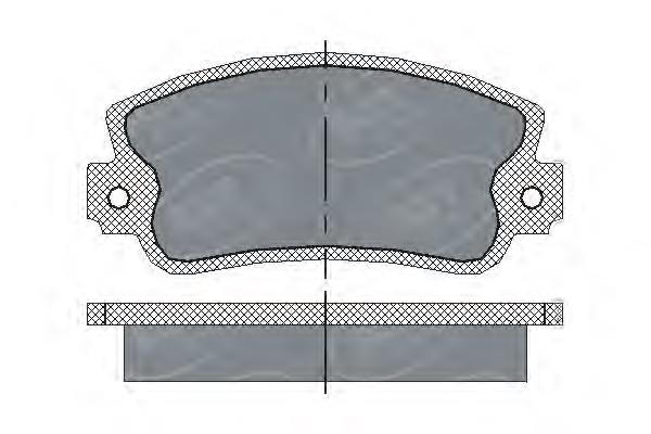 SP143 SCT sapatas do freio dianteiras de disco