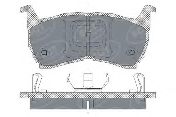 Купить SP147 SCT Колодки тормозные