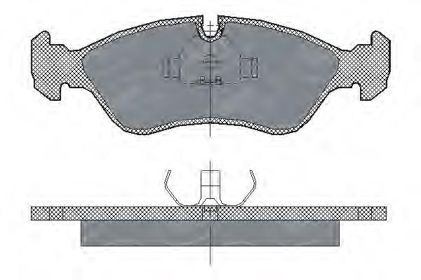 Передние тормозные колодки SP122 SCT