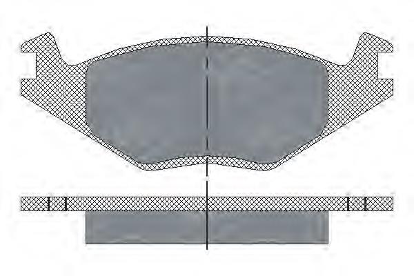 SP116 SCT sapatas do freio dianteiras de disco