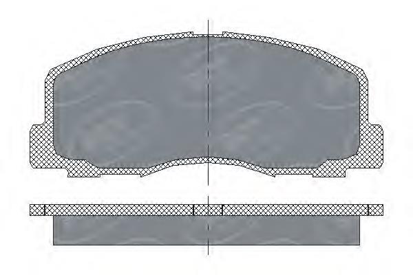 SP117 SCT sapatas do freio dianteiras de disco