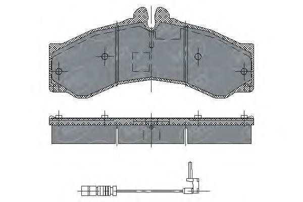 Передние тормозные колодки SP132 SCT