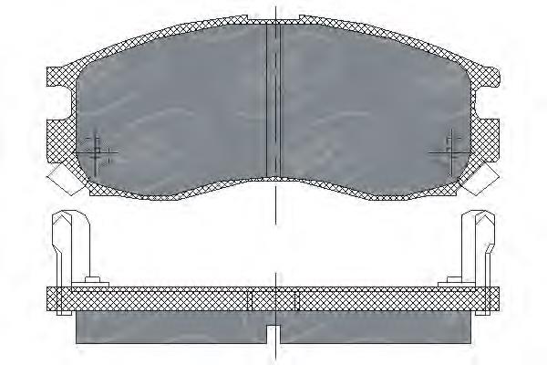 SP133 SCT sapatas do freio dianteiras de disco