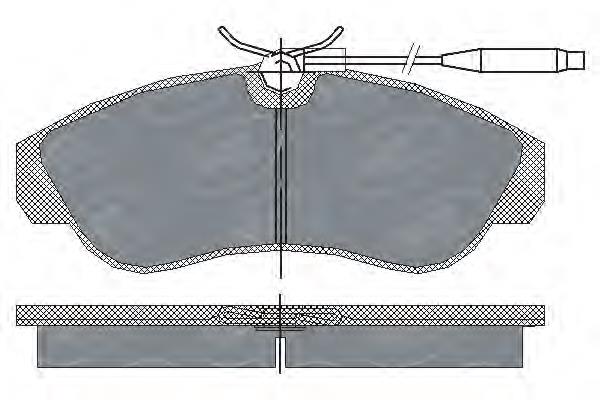 Передние тормозные колодки SP183 SCT