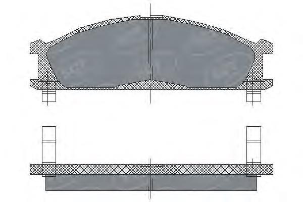 Передние тормозные колодки SP185 SCT