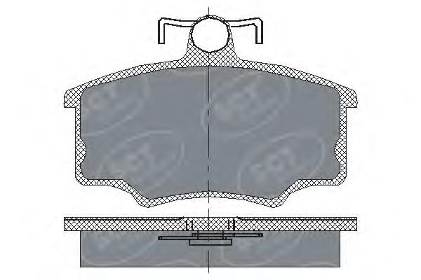 SP186 SCT sapatas do freio dianteiras de disco