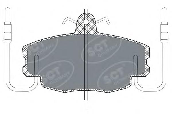 Купить SP189 SCT Колодки тормозные