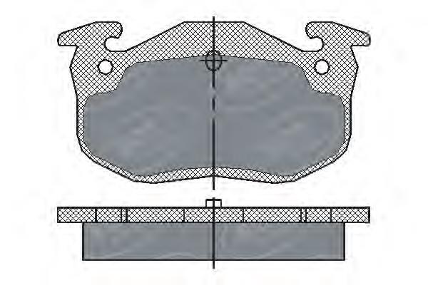 SP190 SCT sapatas do freio dianteiras de disco