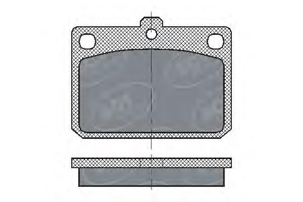 Передние тормозные колодки SP159 SCT