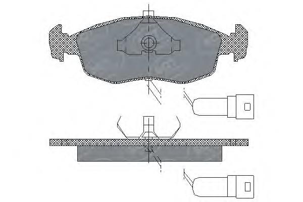 SP172 SCT sapatas do freio dianteiras de disco