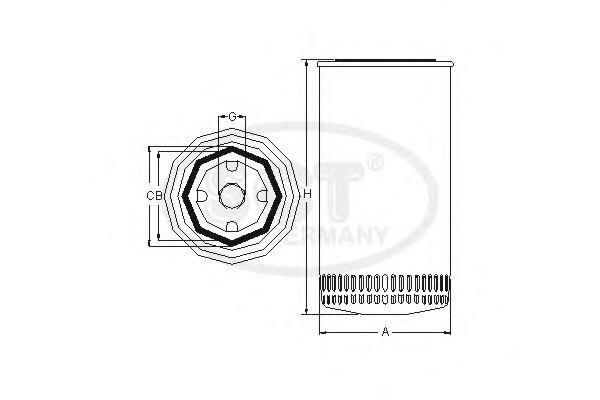 E4HZ6731B Ford filtro de óleo