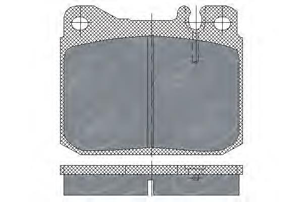 Тормозные колодки SCT SP103