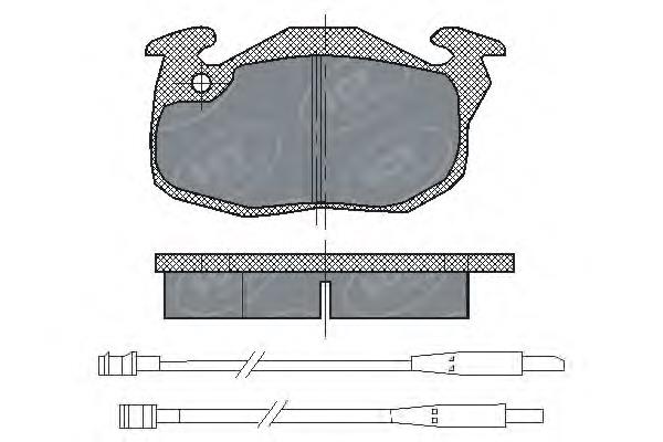 Передние тормозные колодки SP107 SCT