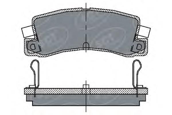 Купить SP106 SCT Колодки тормозные задние, дисковые