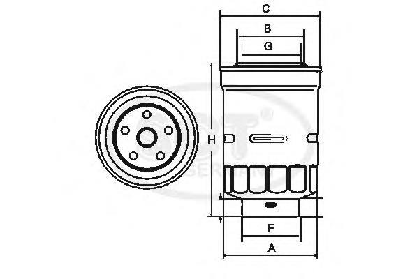 Купить ST306 SCT Фильтр-отстойник топлива грубой очистки
