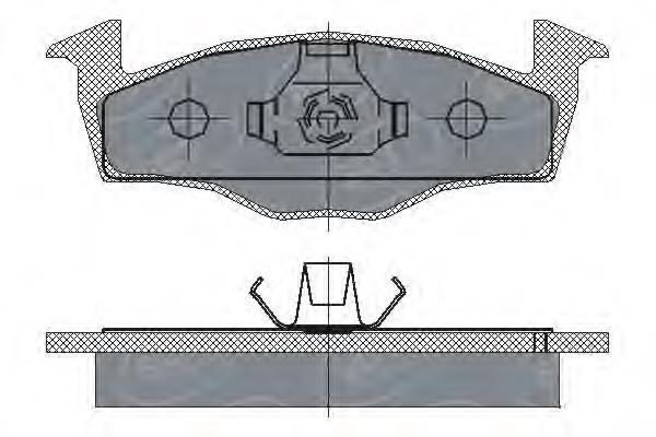 Передние тормозные колодки SP227 SCT