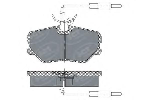 Задние тормозные колодки SP221 SCT