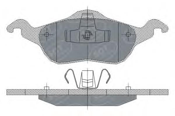 Передние тормозные колодки SP237 SCT