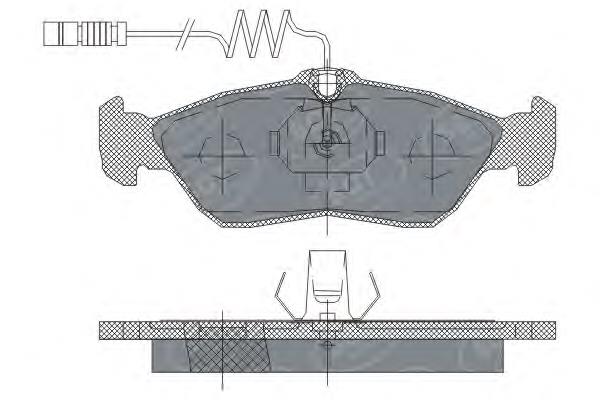 Купить SP232 SCT Колодки тормозные задние, дисковые