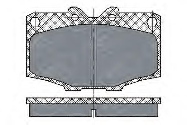 Передние тормозные колодки SP205 SCT