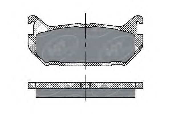 Купить SP197 SCT Колодки тормозные задние, дисковые