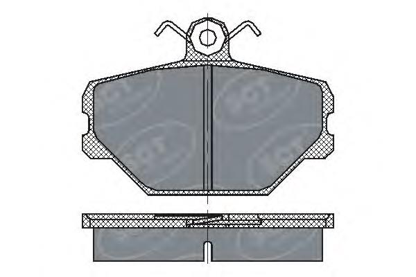 SP217 SCT sapatas do freio dianteiras de disco