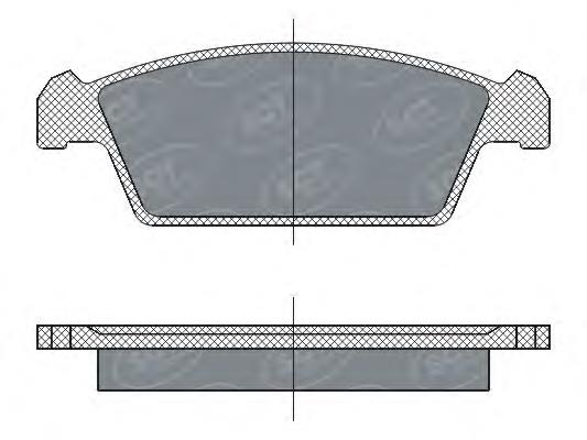 SP264 SCT sapatas do freio dianteiras de disco