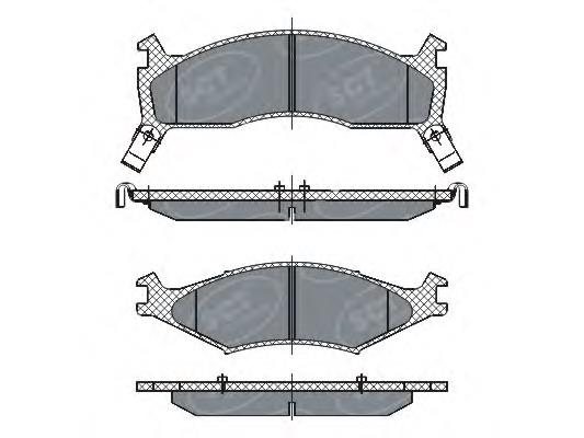 SP267 SCT sapatas do freio dianteiras de disco